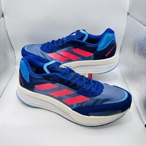 Size 11.5 - Adidas Adizero Boston 10 M 'Indigo Blue Turbo' Men’s Running Shoes